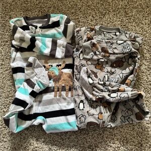 Set of two carters fleece footed Pajamas